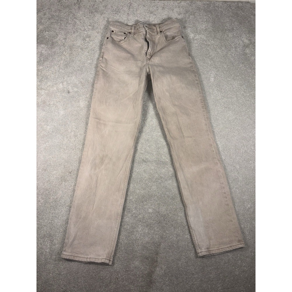 Abercrombie & Fitch 29 / 8 Long 90s Straight Ultra High Rise Women's Tan Jeans